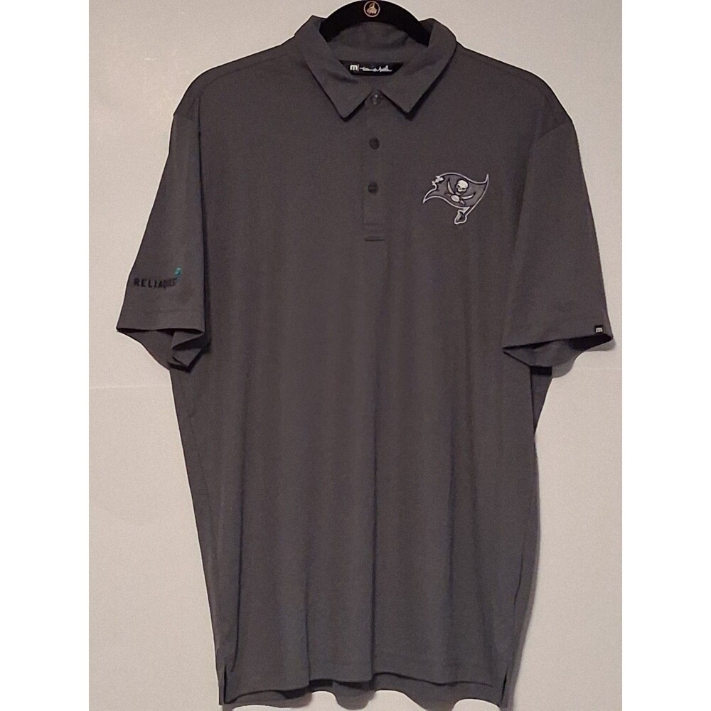Tampa Buccaneers Rare All Gray Travis Mathew polo large